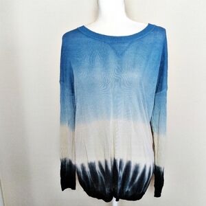Pimkie Blue Colorblock Tunic Top Size Medium